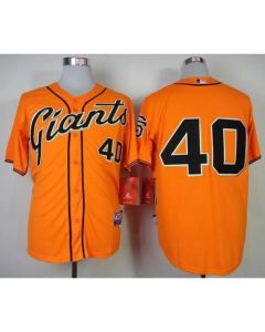 Giants #40 Madison Bumgarner Orange Cool Base Stitched MLB Jersey