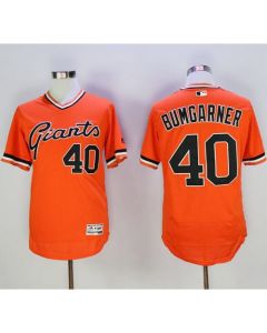 Giants #40 Madison Bumgarner Orange Flexbase Authentic Collection Cooperstown Stitched MLB jerseys
