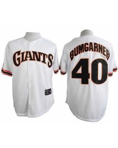 Giants #40 Madison Bumgarner White 1989 Turn Back The Clock Stitched MLB Jersey