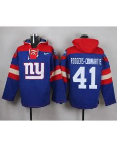 Giants #41 Dominique Rodgers-Cromartie Royal Blue Player Pullover NFL Hoodie