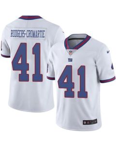 Giants #41 Dominique Rodgers-Cromartie White Men's Stitched NFL Limited Rush Jersey