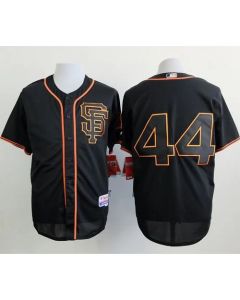 Giants #44 Willie McCovey Black Alternate Cool Base Stitched MLB Jersey