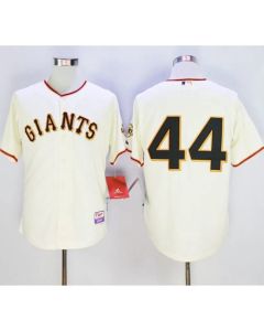 Giants #44 Willie McCovey Cream Cool Base Stitched MLB Jersey
