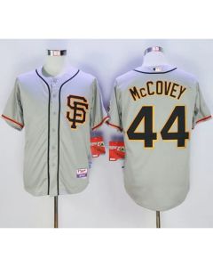 Giants #44 Willie McCovey Grey Cool Base Stitched MLB Jersey