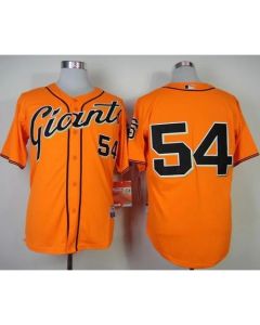 Giants #54 Sergio Romo Orange Cool Base Stitched MLB Jersey