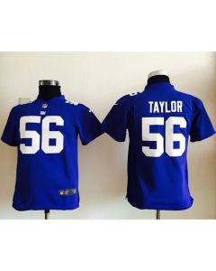 Giants #56 Lawrence Taylor Royal Blue Team Color Youth Stitched NFL Elite Jersey