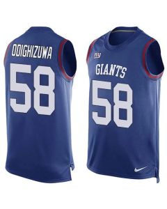 Giants #58 Owa Odighizuwa Royal Blue Team Color Men's Stitched NFL Limited Tank Top Jersey
