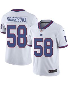 Giants #58 Owa Odighizuwa White Men's Stitched NFL Limited Rush Jersey