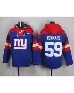 Giants #59 Devon Kennard Royal Blue Player Pullover NFL Hoodie