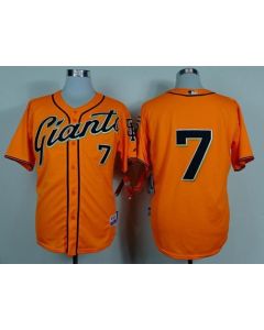 Giants #7 Gregor Blanco Orange Alternate Cool Base Stitched MLB Jersey