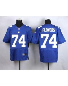Giants #74 Ereck Flowers Royal Blue Team Color Men's Stitched NFL Elite Jersey