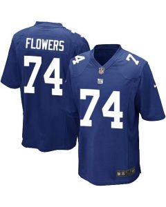 Giants #74 Ereck Flowers Royal Blue Team Color Youth Stitched NFL Elite Jersey