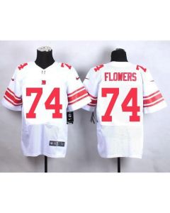 Giants #74 Ereck Flowers White Men's Stitched NFL Elite Jersey