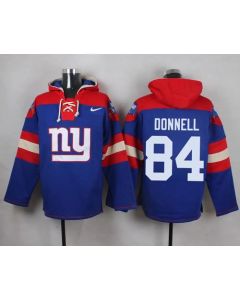Giants #84 Larry Donnell Royal Blue Player Pullover NFL Hoodie