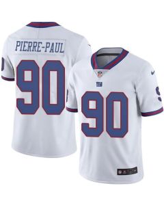 Giants #90 Jason Pierre-Paul White Youth Stitched NFL Limited Rush Jersey