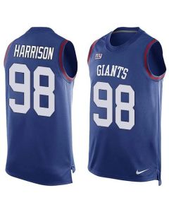 Giants #98 Damon Harrison Royal Blue Team Color Men's Stitched NFL Limited Tank Top Jersey