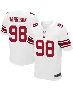 Giants #98 Damon Harrison White Men's Stitched NFL Elite Jersey