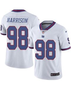 Giants #98 Damon Harrison White Men's Stitched NFL Limited Rush Jersey