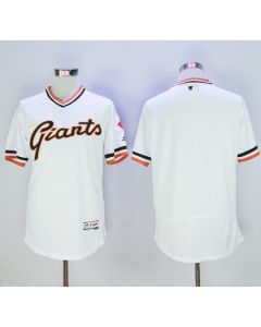 Giants Blank White Flexbase Authentic Collection Cooperstown Stitched MLB Jersey
