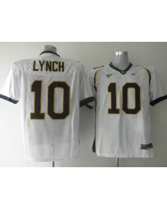 Golden Bears #10 Marshawn Lynch White Stitched NCAA Jersey