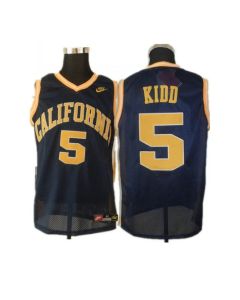 Golden Bears #5 Jason Kidd Blue Basketball Stitched NCAA Jersey