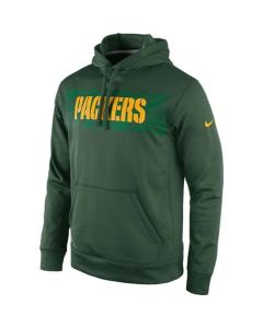 Green Bay Packers KO Speed Wordmark Performance Hoodie Green