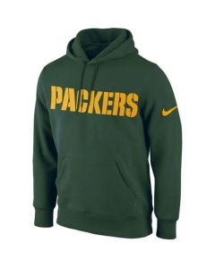 Green Bay Packers KO Wordmark Performance Hoodie Green