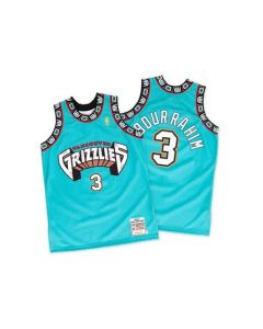 Grizzlies #3 Shareef Abdur-Rahim Green Hardwood Classics Throwback Stitched NBA Jersey