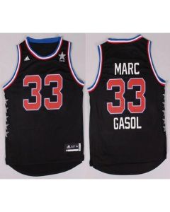 Grizzlies #33 Marc Gasol Black 2015 All Star Stitched NBA Jersey