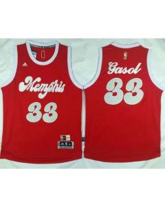 Grizzlies #33 Marc Gasol Red 2015-2016 Christmas Day Stitched NBA Jersey