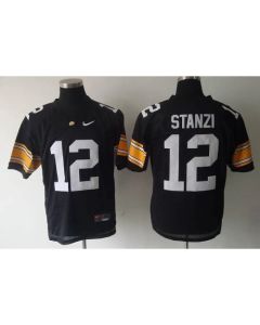 Hawkeyes #12 Stanzi Black Stitched NCAA Jersey