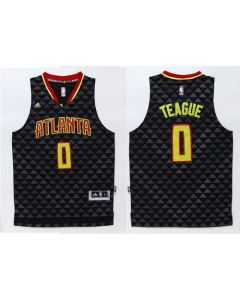 Hawks #0 Jeff Teague Black Swingman Stitched NBA Jersey