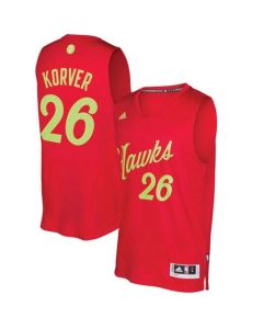 Hawks #26 Kyle Korver Red 2016-2017 Christmas Day Stitched NBA Jersey