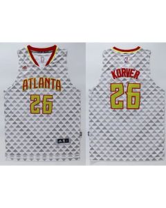 Hawks #26 Kyle Korver White Swingman Stitched NBA Jersey