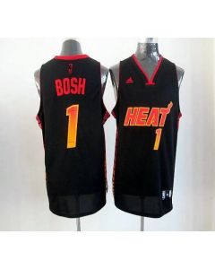 Heat #1 Chris Bosh Black Stitched NBA Vibe Jersey