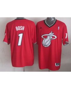 Heat #1 Chris Bosh Red 2013 Christmas Day Swingman Stitched NBA Jersey