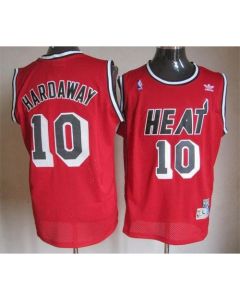 Heat #10 Tim Hardaway Red Throwback Stitched NBA Jersey
