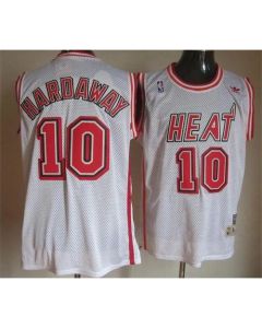 Heat #10 Tim Hardaway White Throwback Stitched NBA Jersey