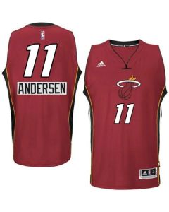Heat #11 Chris Andersen Red 2014-15 Christmas Day Stitched NBA Jersey