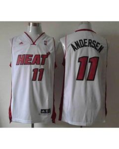 Heat #11 Chris Andersen White Stitched NBA Jersey