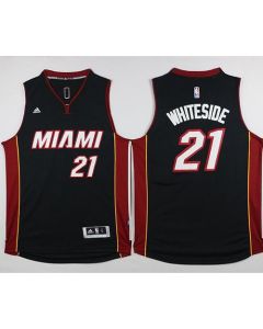 Heat #21 Hassan Whiteside Black Stitched NBA Jersey