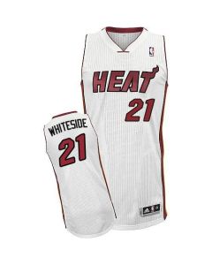 Heat #21 Hassan Whiteside White Stitched NBA Jersey