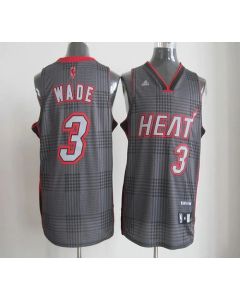 Heat #3 Dwyane Wade Black Rhythm Fashion Stitched NBA Jersey