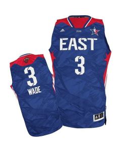 Heat #3 Dwyane Wade Blue 2013 All Star Stitched NBA Jersey