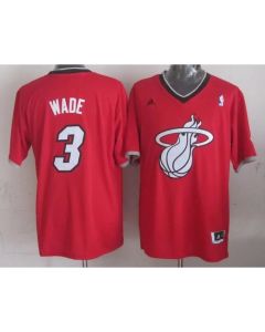 Heat #3 Dwyane Wade Red 2013 Christmas Day Swingman Stitched NBA Jersey