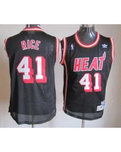 Heat #41 Glen Rice Black Hardwood Classics Nights Stitched NBA Jersey