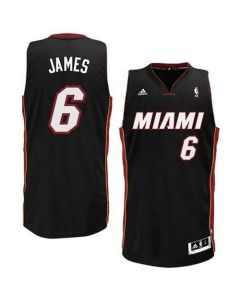 Heat #6 LeBron James Black Revolution 30 "Miami" Stitched NBA Jersey