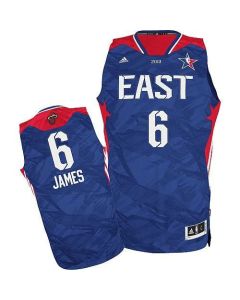 Heat #6 LeBron James Blue 2013 All Star Stitched NBA Jersey