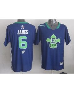 Heat #6 LeBron James Navy Blue 2014 All Star Stitched NBA Jersey