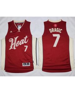 Heat #7 Goran Dragic Red 2015-2016 Christmas Day Stitched NBA Jersey